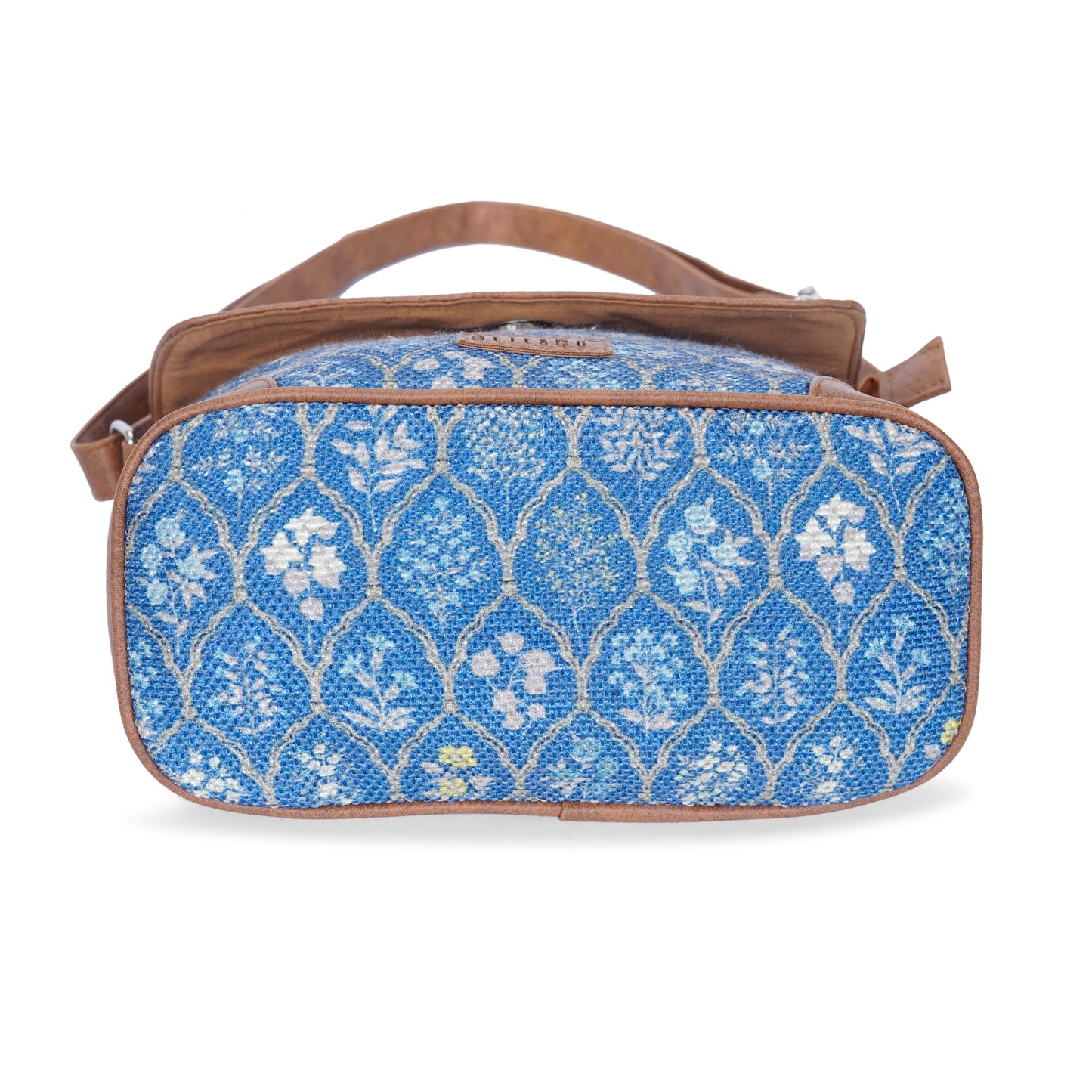 Sling Bag with Flap - Blue Flowers (BOGO)