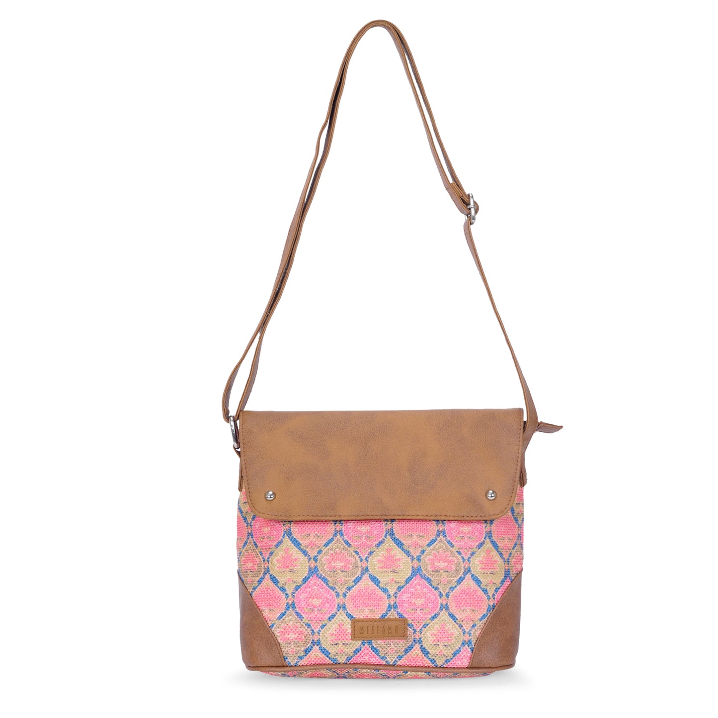 Sling Bag with Flap - Ruhani Pink (BOGO)