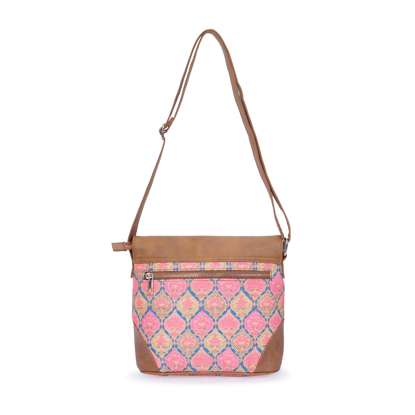 Sling Bag with Flap - Ruhani Pink (BOGO)