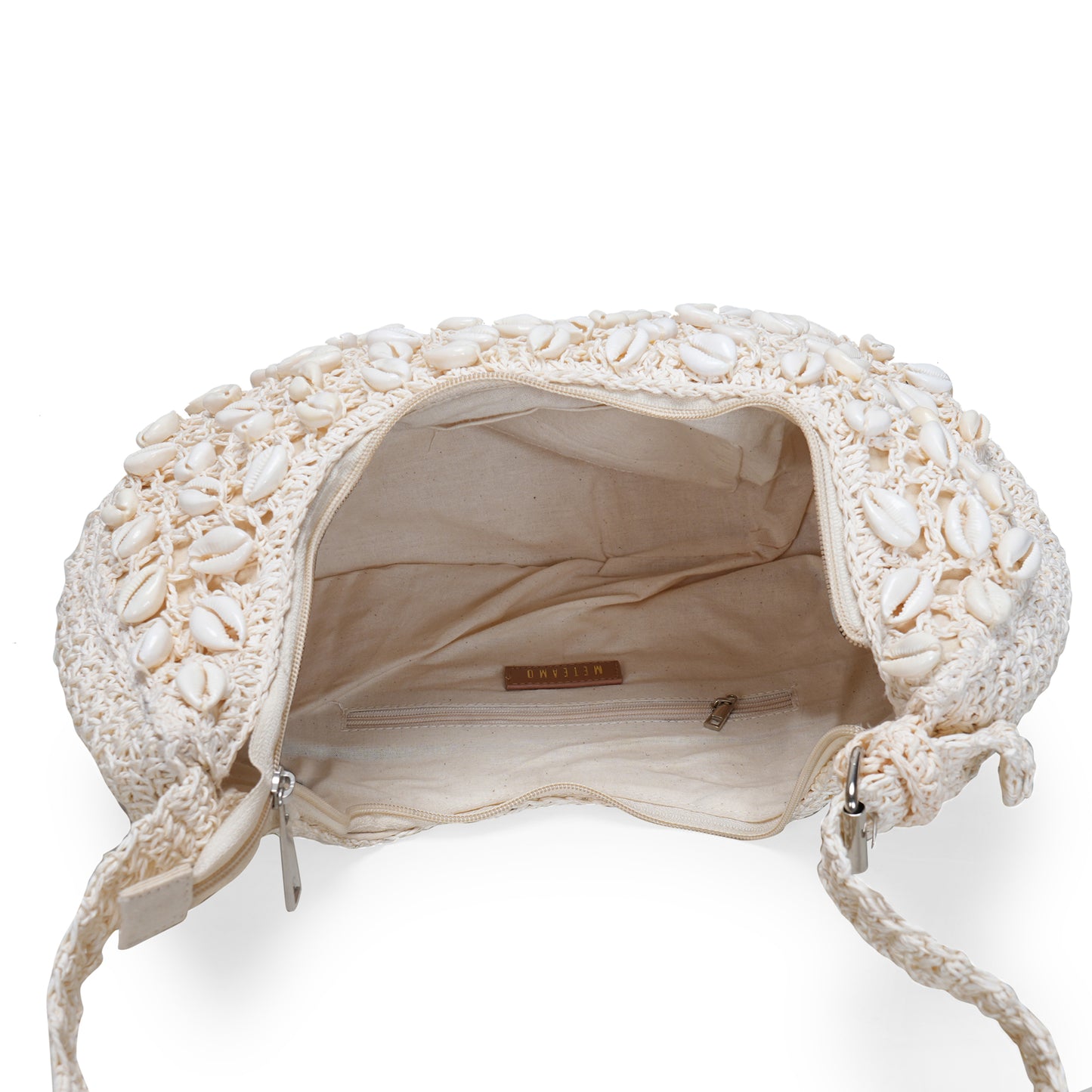 Araah- Raffia & Seashell Shoulder Bag
