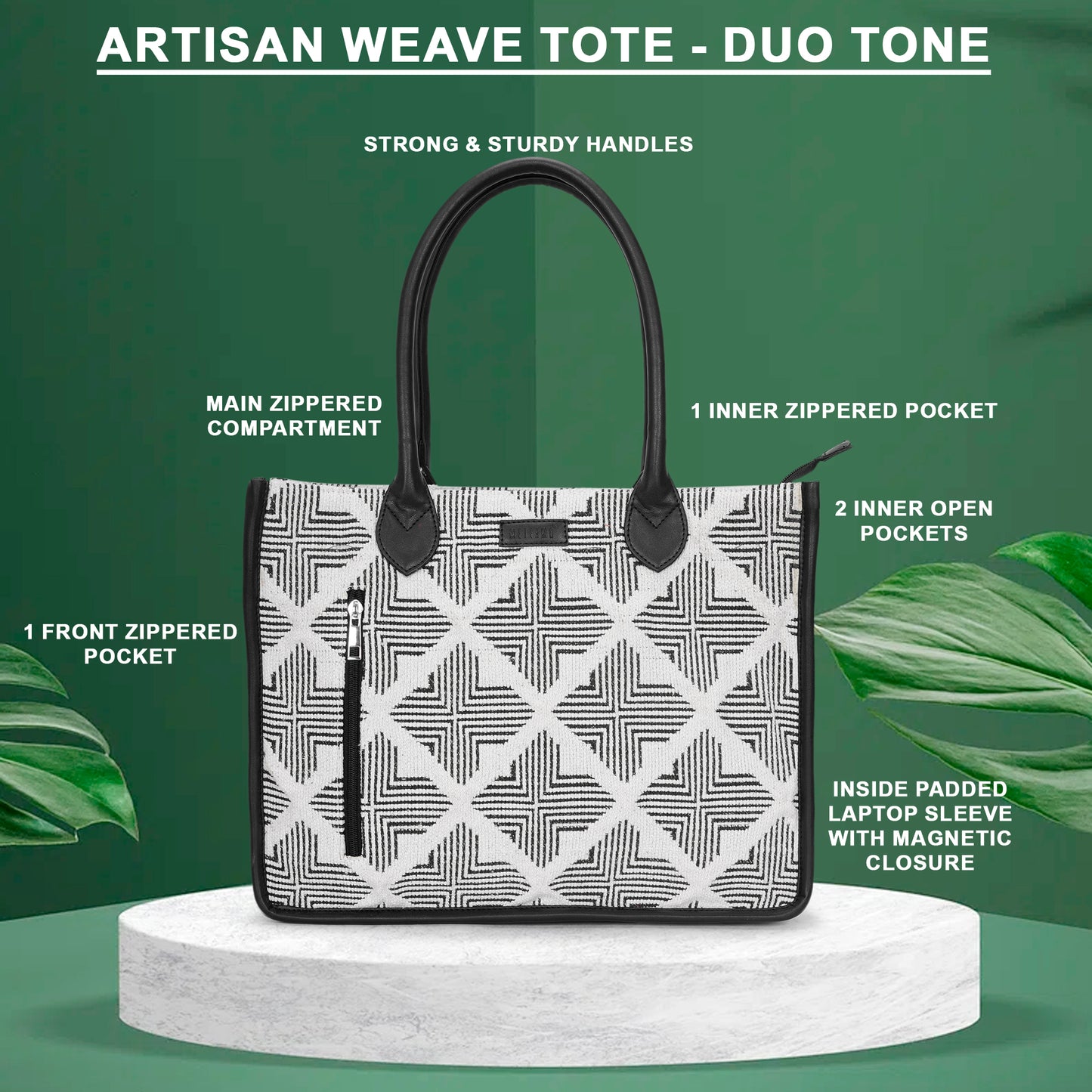Artisan Weave Tote - Duo Tone