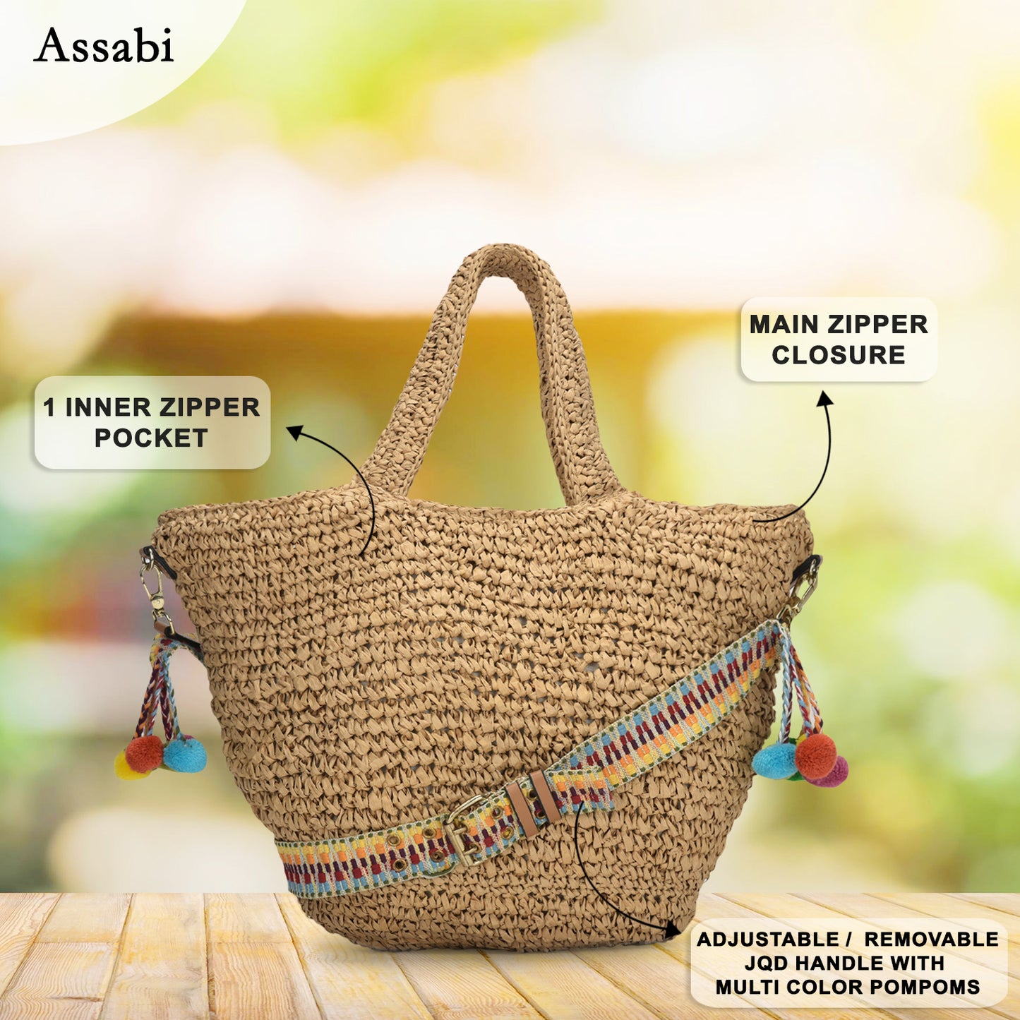 Assabi - Raffia Handbag