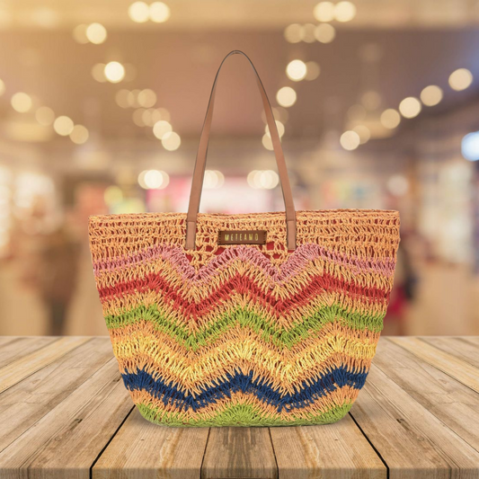 Azya - Multicolor Raffia Tote Bag