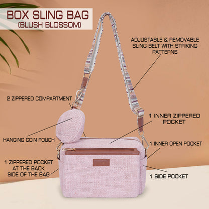 Blush Blossom - Box Sling Bag (BOGO)