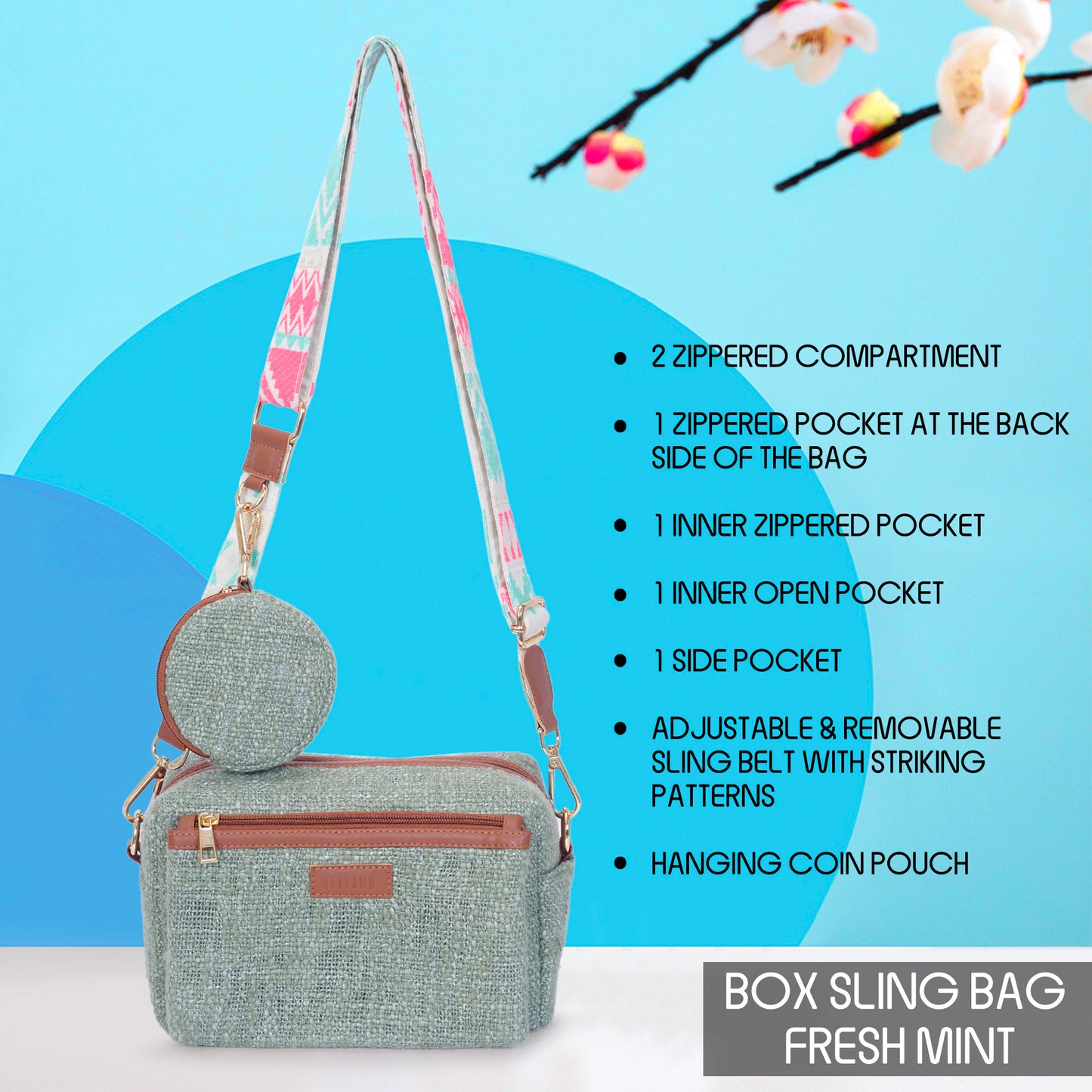 Fresh Mint - Box Sling Bag