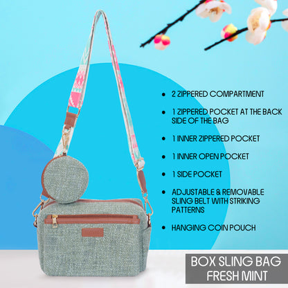 Fresh Mint - Box Sling Bag