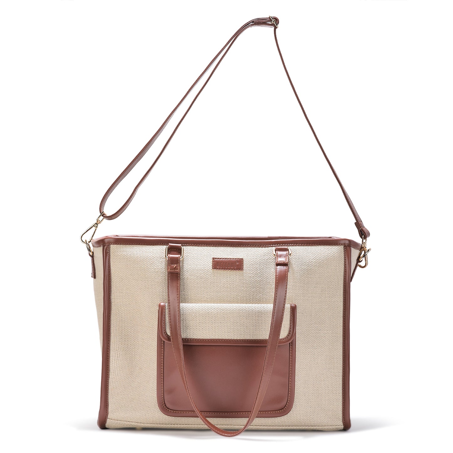 Artisan Weave Office Tote - Sandstone Carry