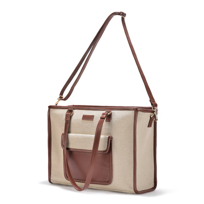 Artisan Weave Office Tote - Sandstone Carry