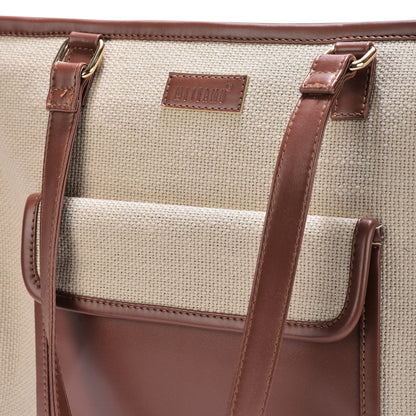 Artisan Weave Office Tote - Sandstone Carry