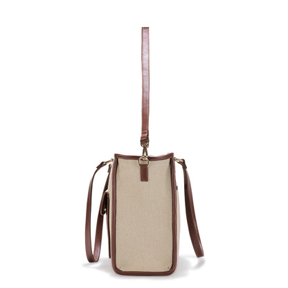 Artisan Weave Office Tote - Sandstone Carry