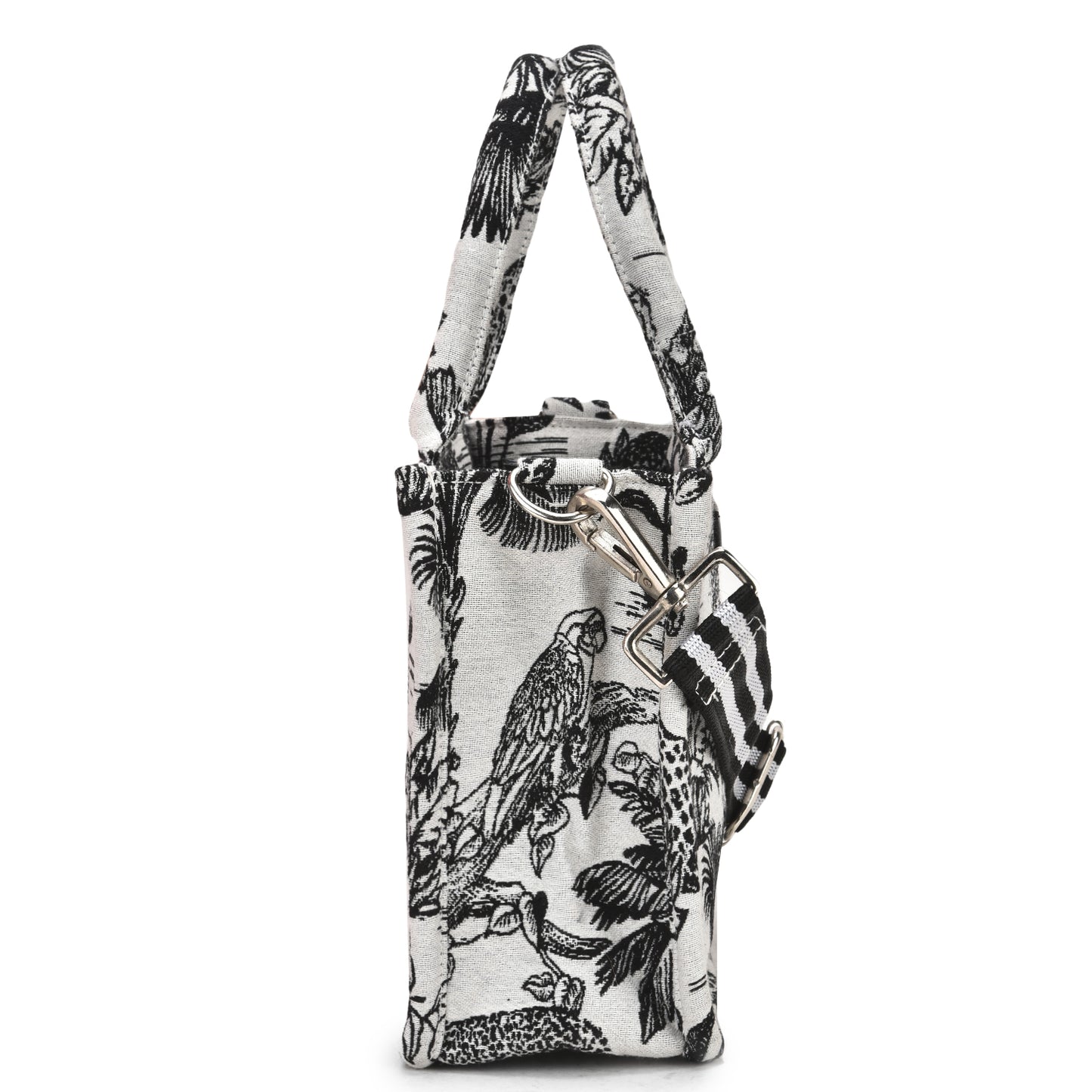 Vufia - Black & White Jacquard Box Bag - Small
