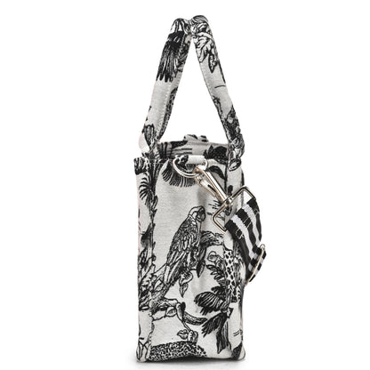 Vufia - Black & White Jacquard Box Bag - Small