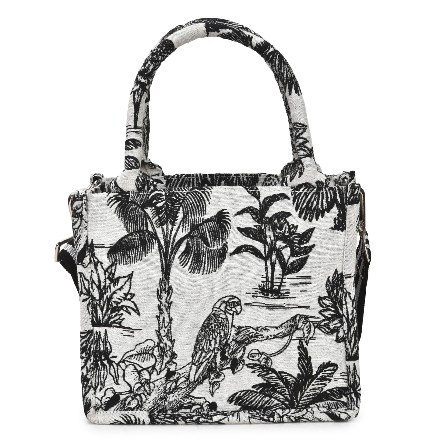 Vufia - Black & White Jacquard Box Bag - Small