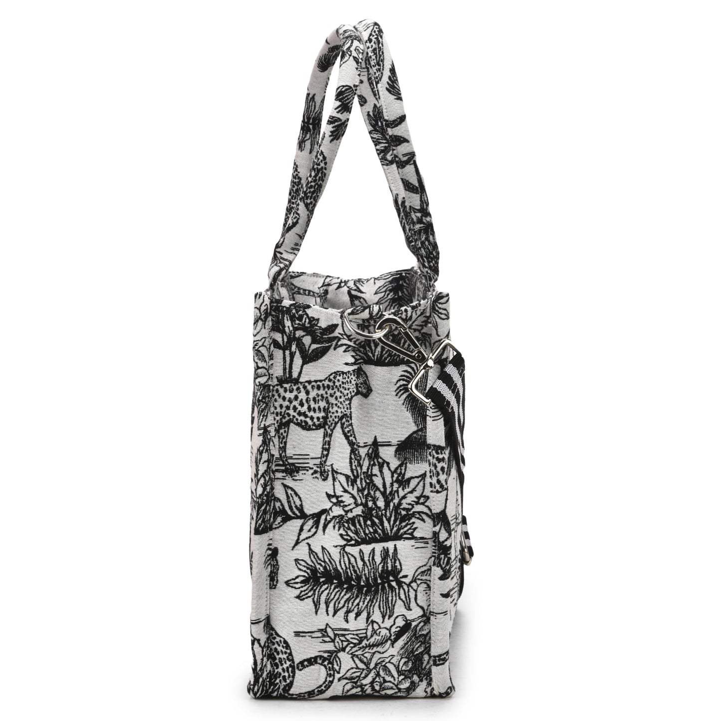 Vufia - Black & White Jacquard Box Bag - Medium