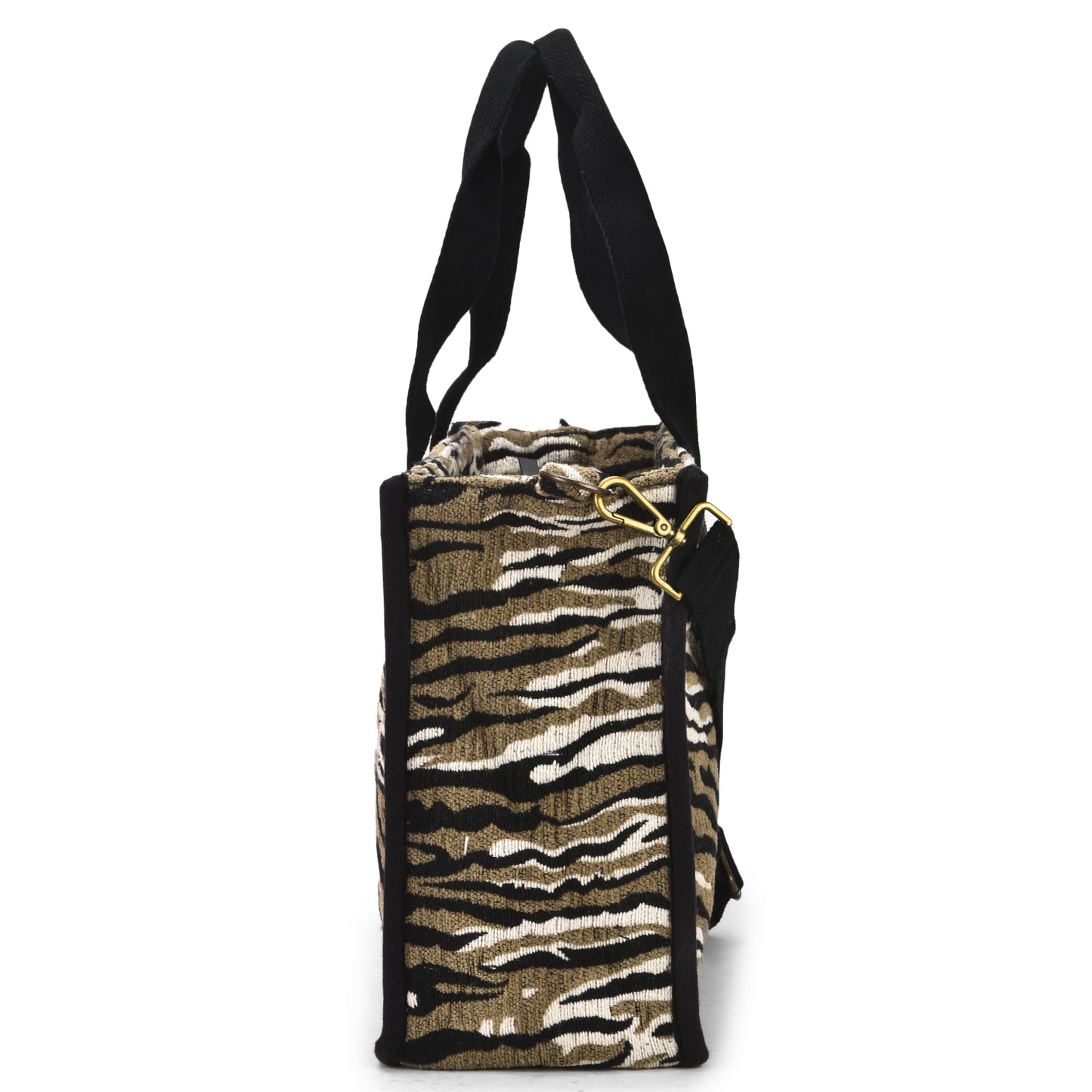 Anileo - Brown & Black Jacquard Box Bag - Medium