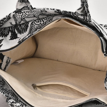 Vufia - Black & White Jacquard Box Bag - Small