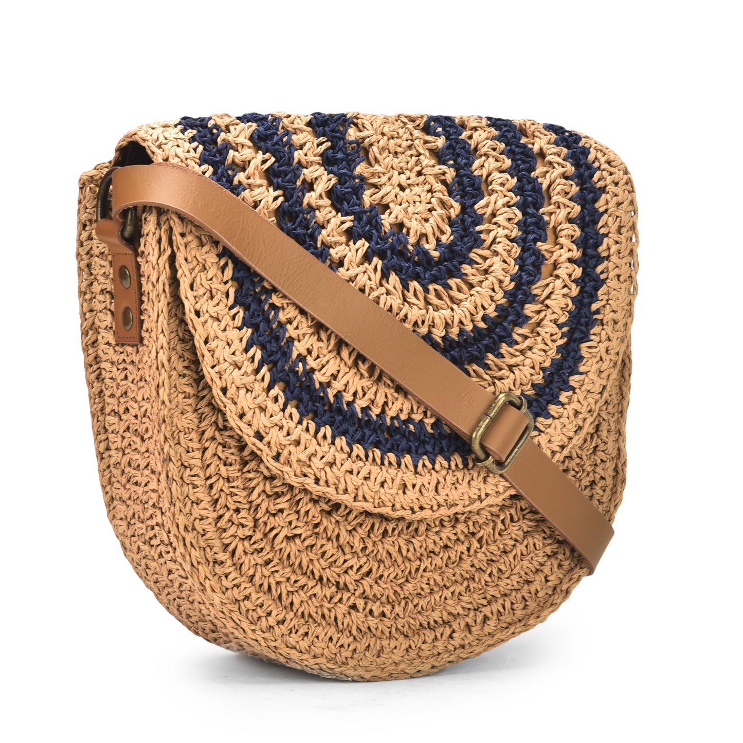 Zerjin - Indigo Raffia Sling Bag