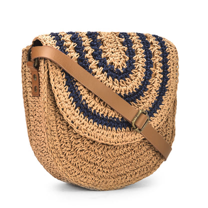 Zerjin - Indigo Raffia Sling Bag