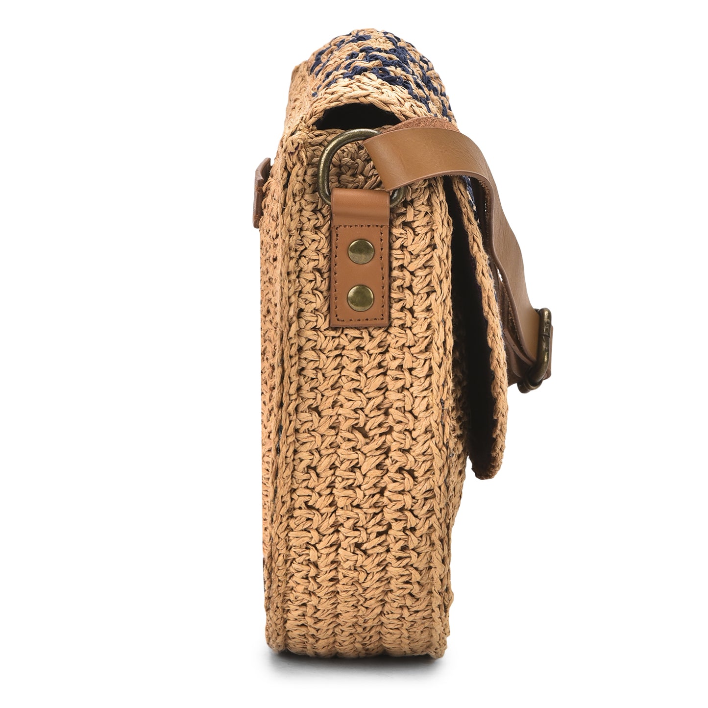 Zerjin - Indigo Raffia Sling Bag