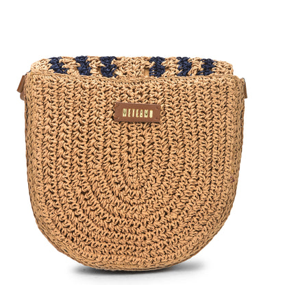 Zerjin - Indigo Raffia Sling Bag