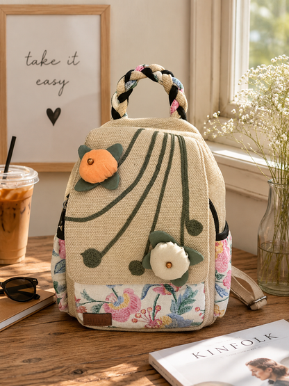 FloraWeave- Travel BackPack