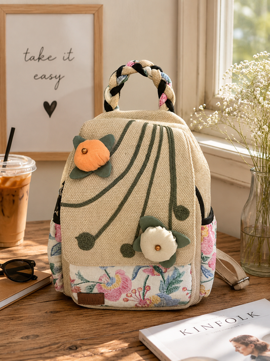 FloraWeave- Travel BackPack