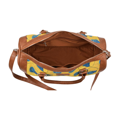 Handbag - Yellow Peacock (BOGO)