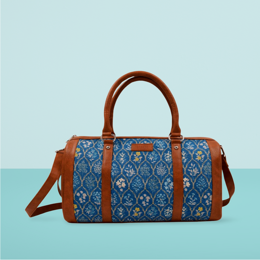 🎁 Handbag - Blue Flowers (BOGO) (Discount)