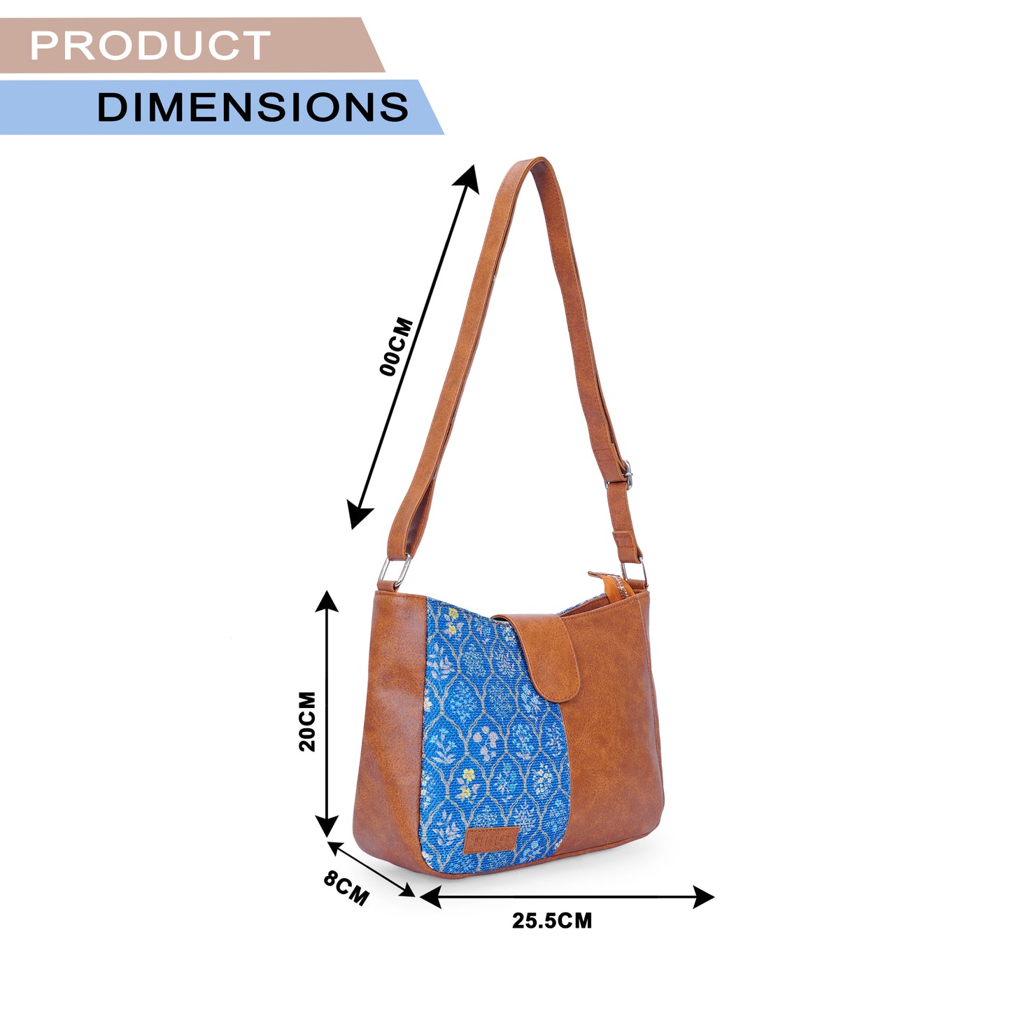 Sling Bag - Blue Flowers (BOGO)