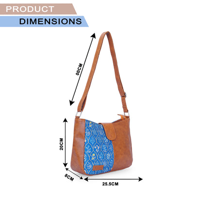 Sling Bag - Blue Flowers (BOGO)