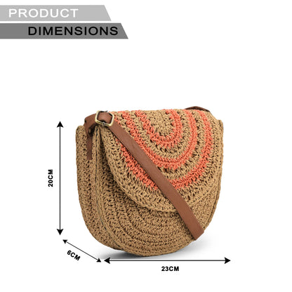 Zerjin - Marigold Raffia Sling Bag