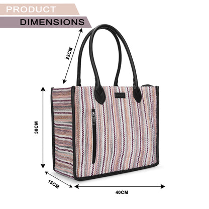 Artisan Weave Tote - Sand