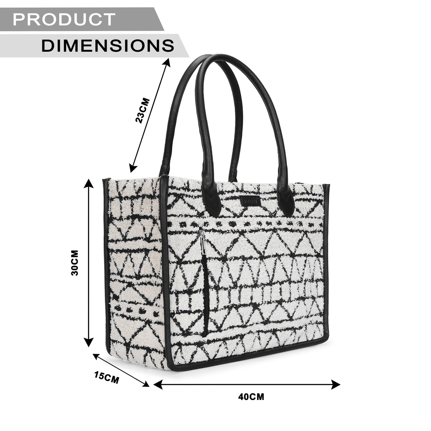 Artisan Weave Tote - Monochrome Tribal