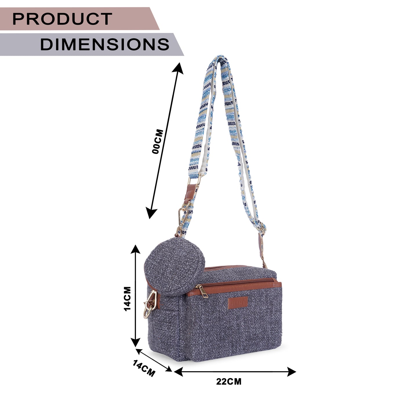 Charcoal Shadow - Box Sling Bag (BOGO)