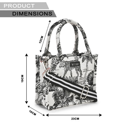 Vufia - Black & White Jacquard Box Bags - Set of 3