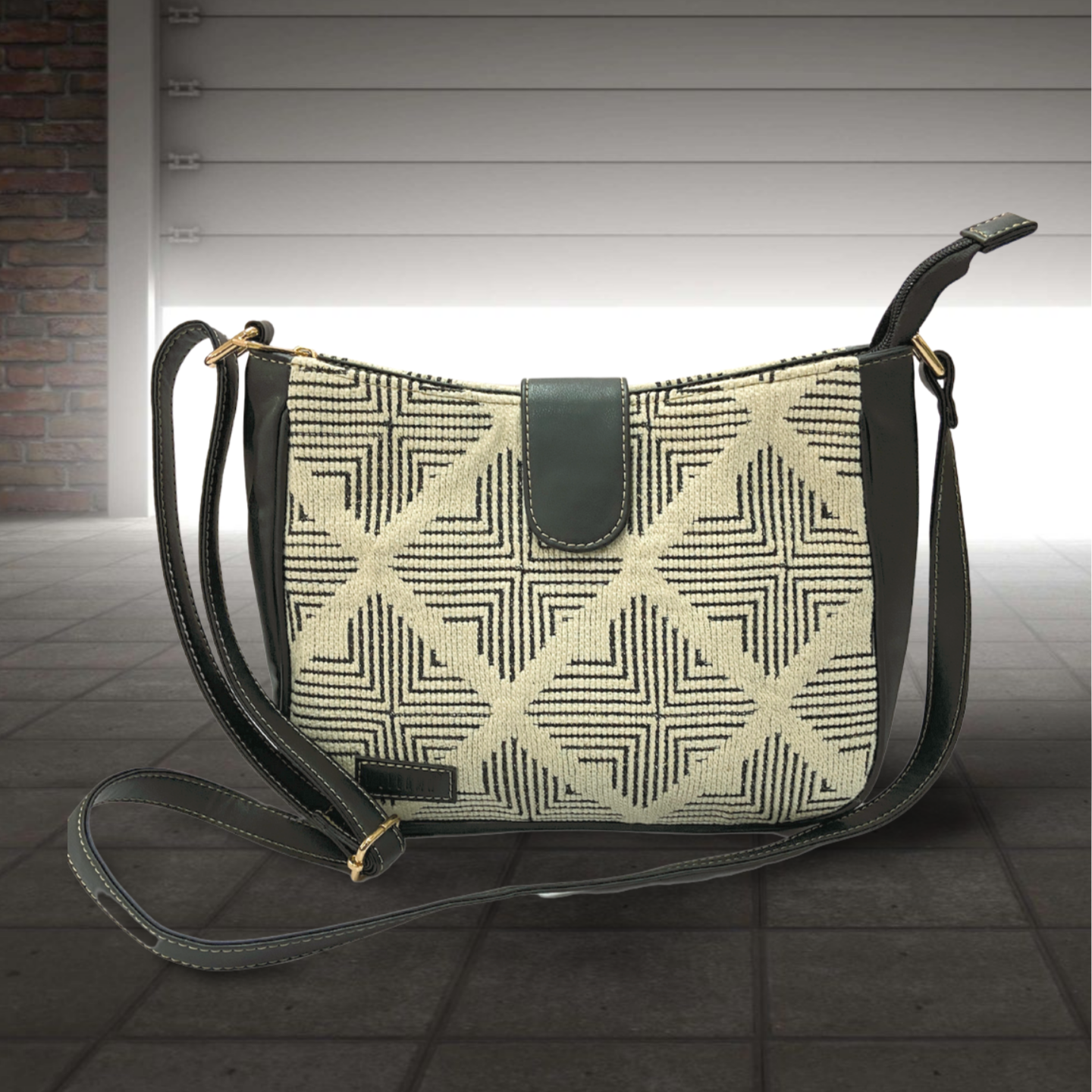 Artisan Weave Sling Bag - Duo Tone