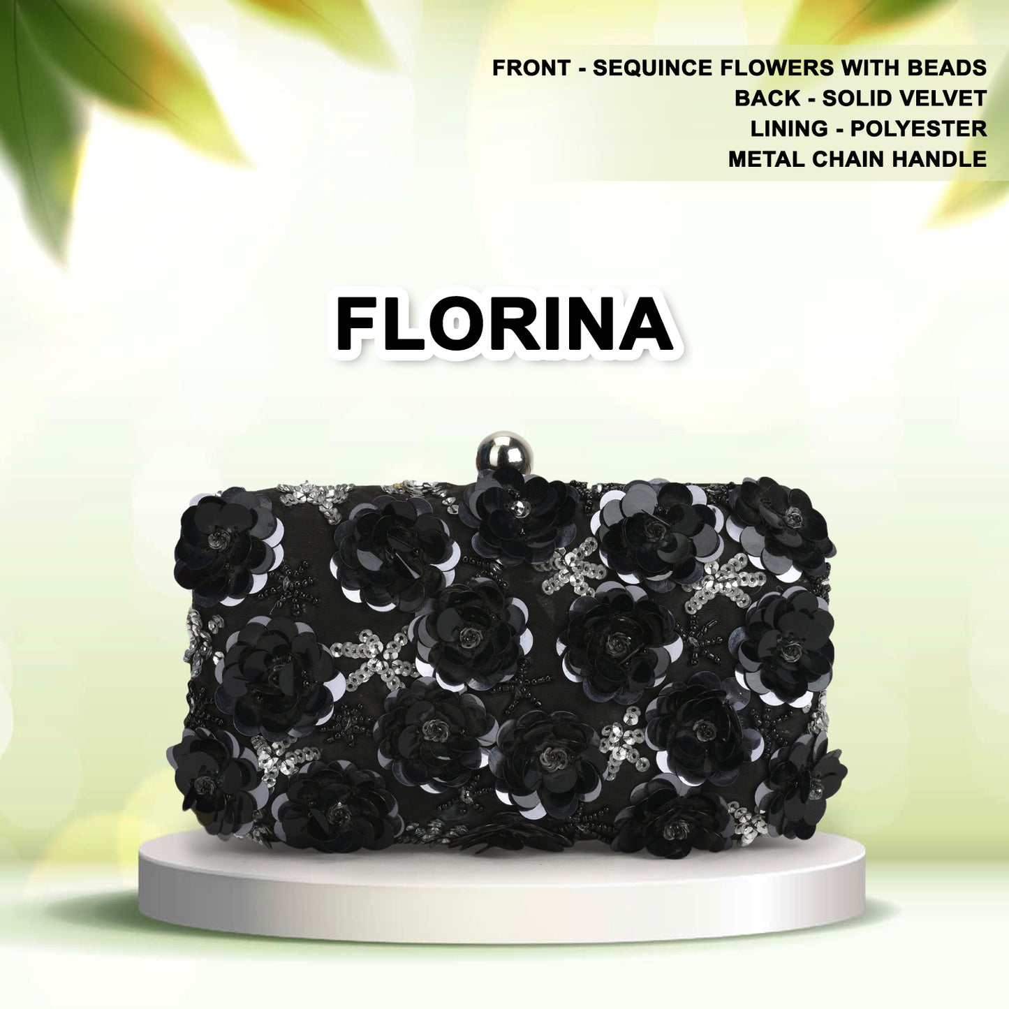 Florina - Beaded Clutch Bag