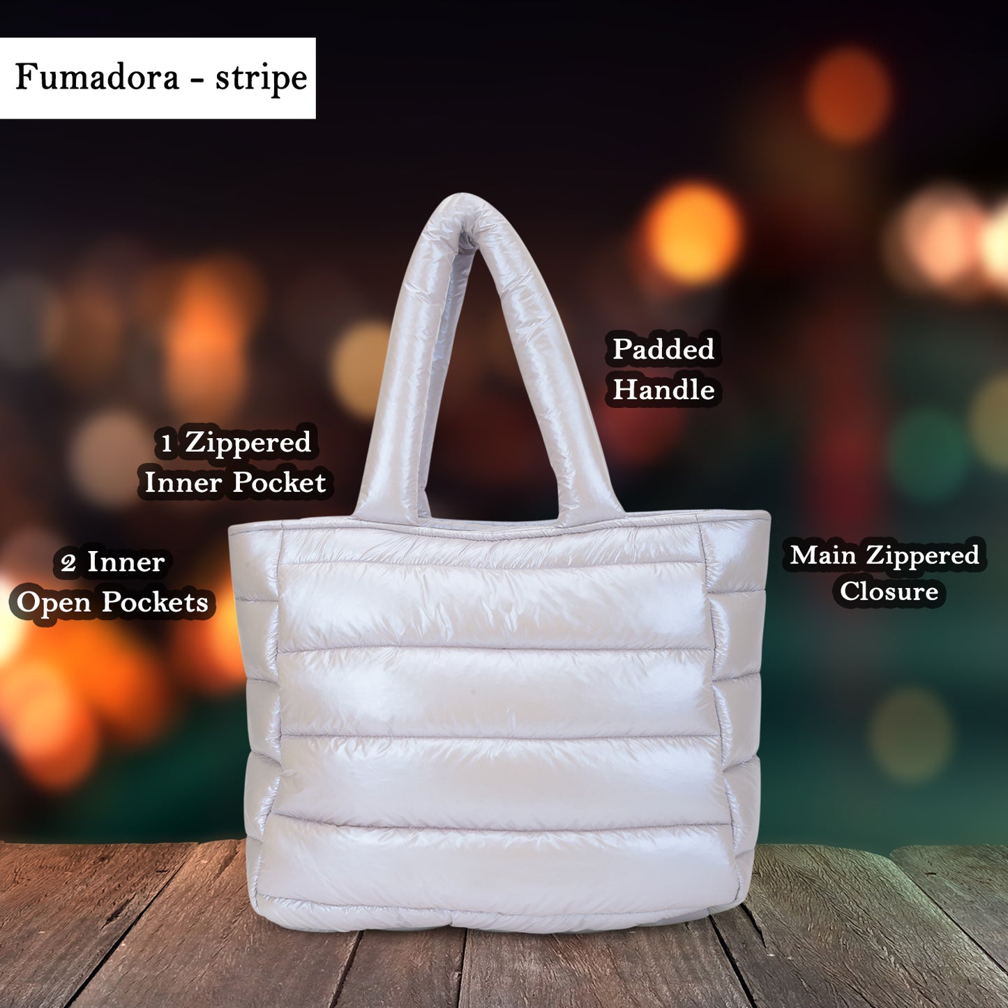 Fumadora Stripe - Puffer Handbag