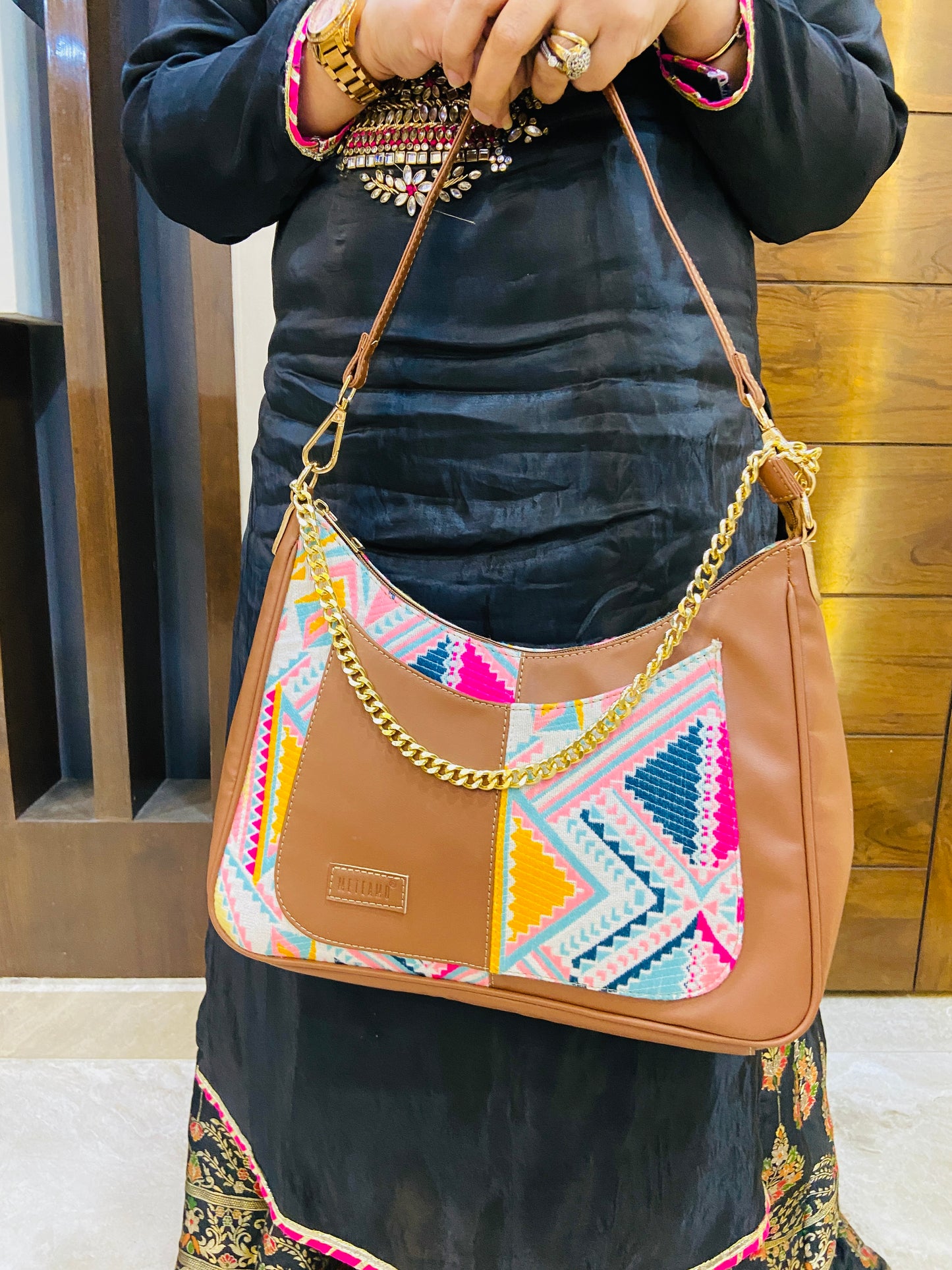 Crescent Baguette - Pink Trivia - Everyday Shoulder Bag (BOGO)