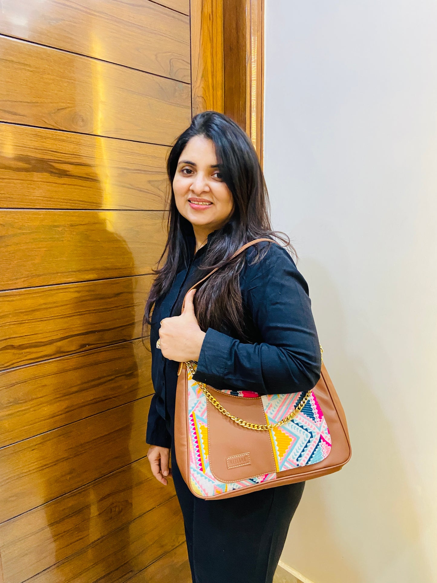 Crescent Baguette - Pink Trivia - Everyday Shoulder Bag (BOGO)