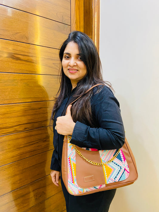 Crescent Baguette - Pink Trivia - Everyday Shoulder Bag (BOGO)