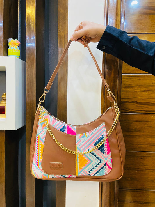 🎁 Crescent Baguette - Pink Trivia - Everyday Shoulder Bag (BOGO) (Discount)