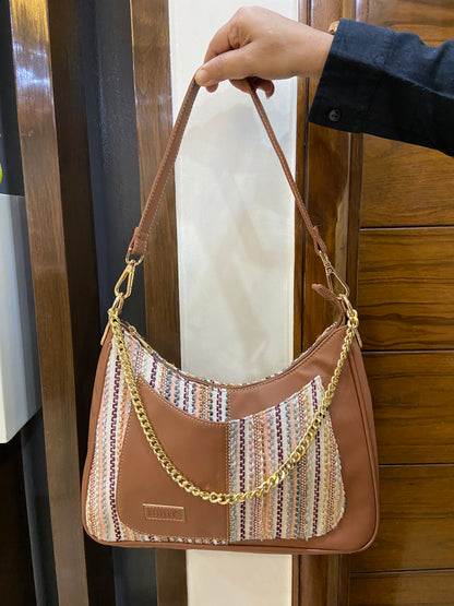 Crescent Baguette - Sand - Everyday Shoulder Bag (BOGO)