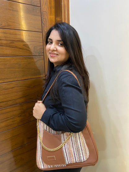 Crescent Baguette - Sand - Everyday Shoulder Bag (BOGO)