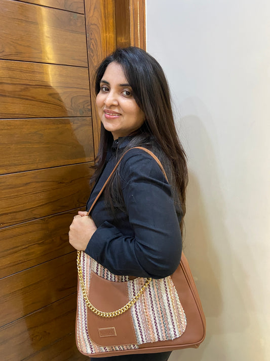 Crescent Baguette - Sand - Everyday Shoulder Bag (BOGO)