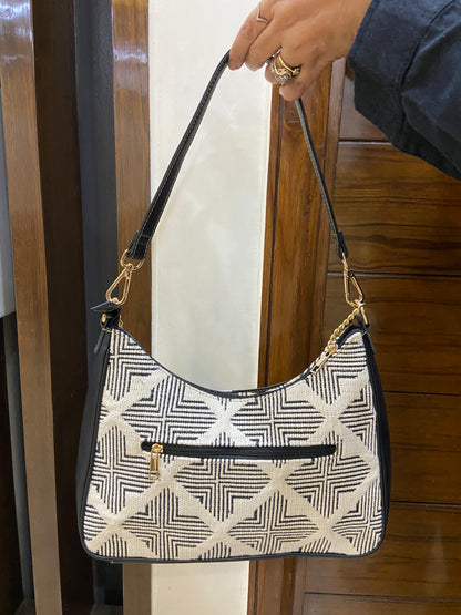 Crescent Baguette - Duo Tone - Everyday Shoulder Bag