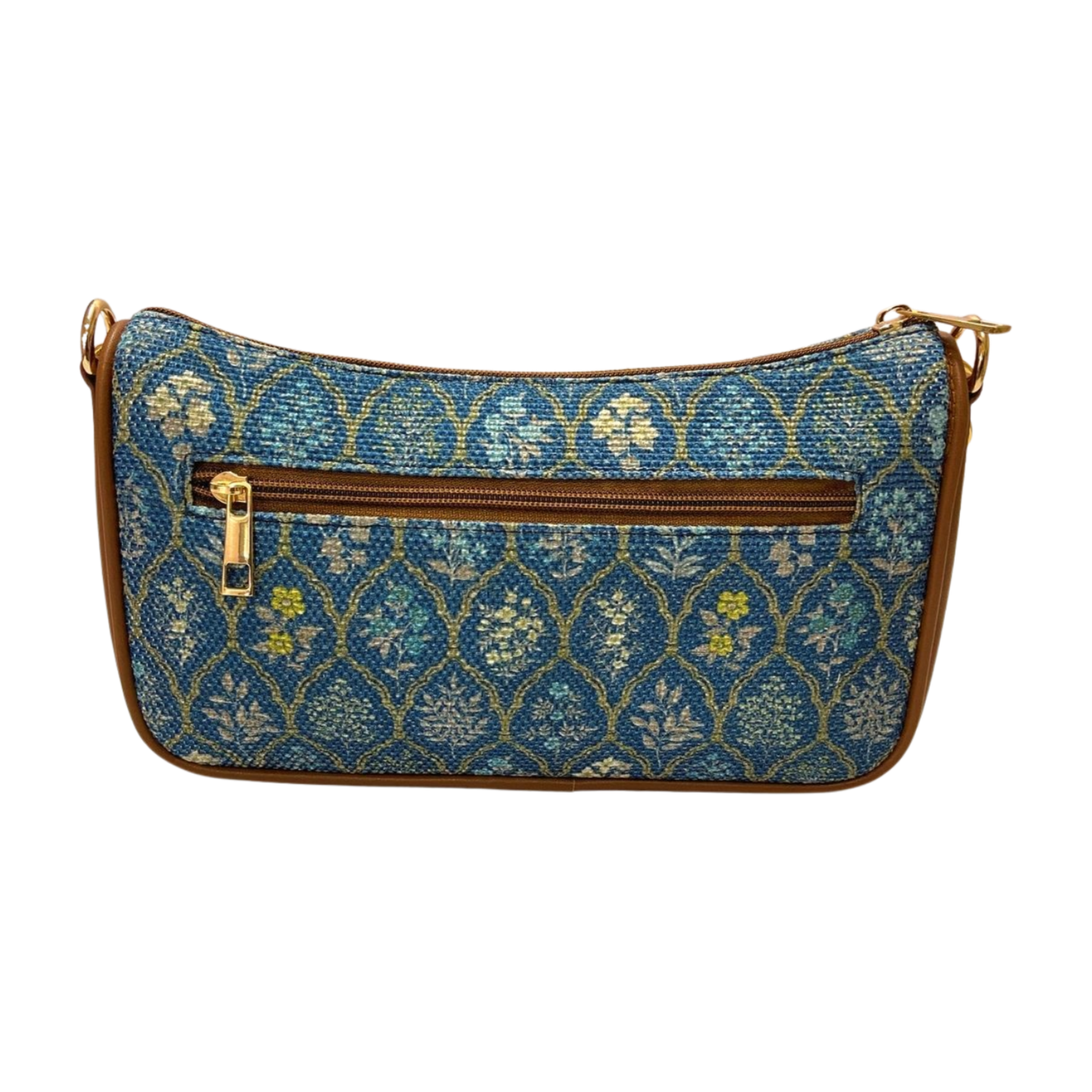 Imprint Baguette - Blue Flowers  - Everyday Shoulder Bag