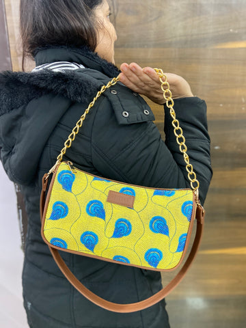 Imprint Baguette - Yellow Peacock - Everyday Shoulder Bag