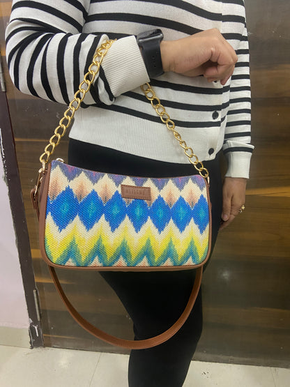 Multicolor Chevron Baguette (BOGO)