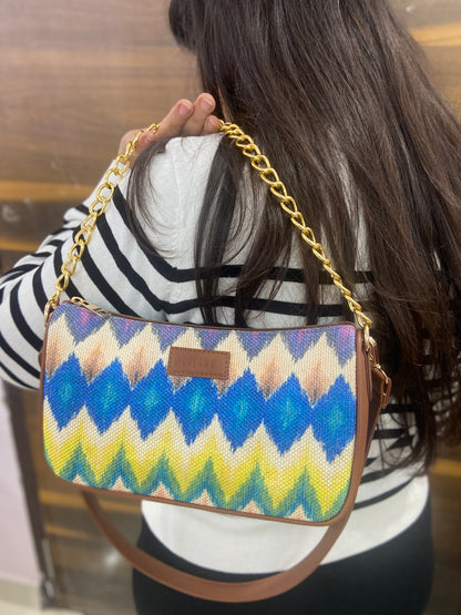 Multicolor Chevron Baguette (BOGO)